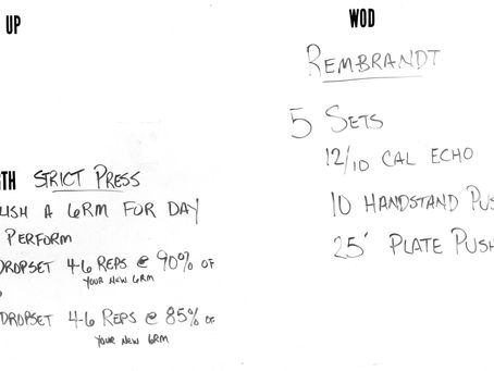 WOD for Thursday 231026