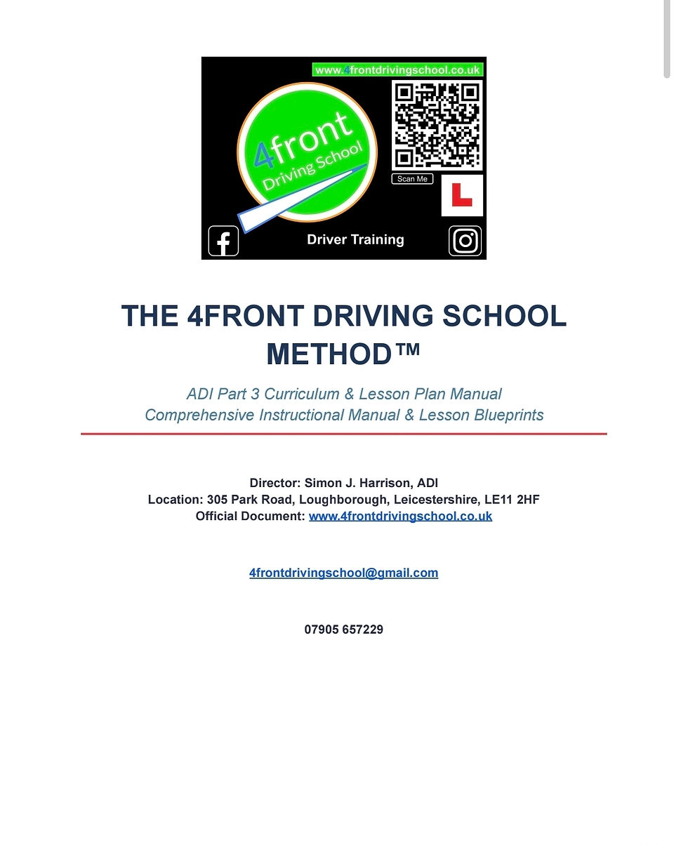ADI Part 3 Curriculum & Lesson Plan Manual