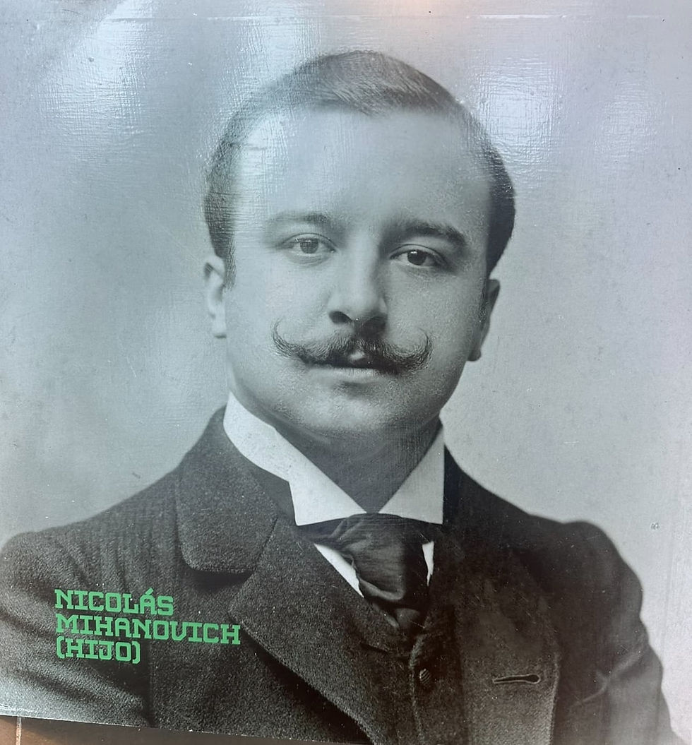 Portrait of Nicolás Mihanovich, Croatian entrepreneur and developer of the Real de San Carlos complex in Colonia del Sacramento, Uruguay