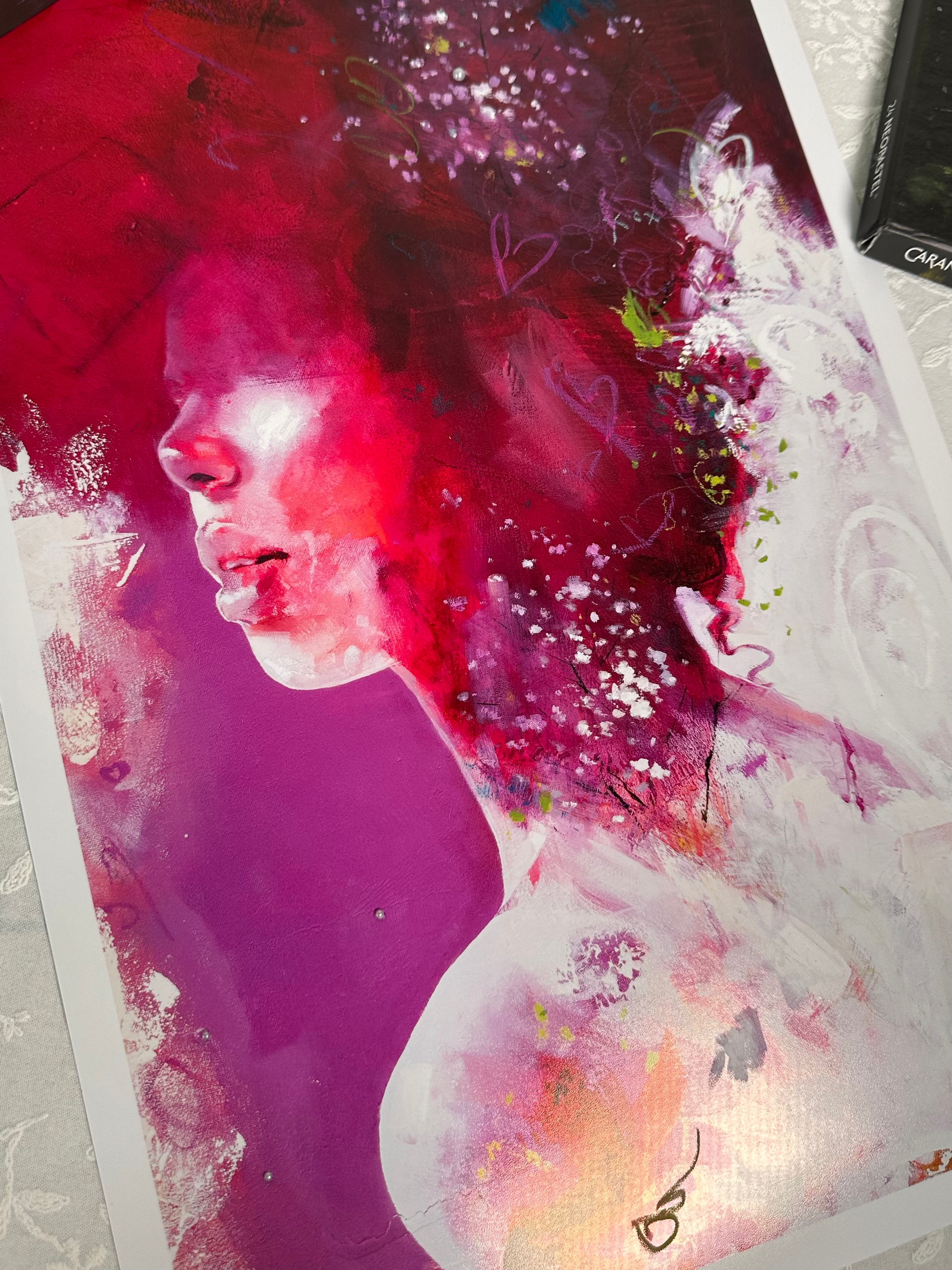 Roseate Embellished Fine Art Print