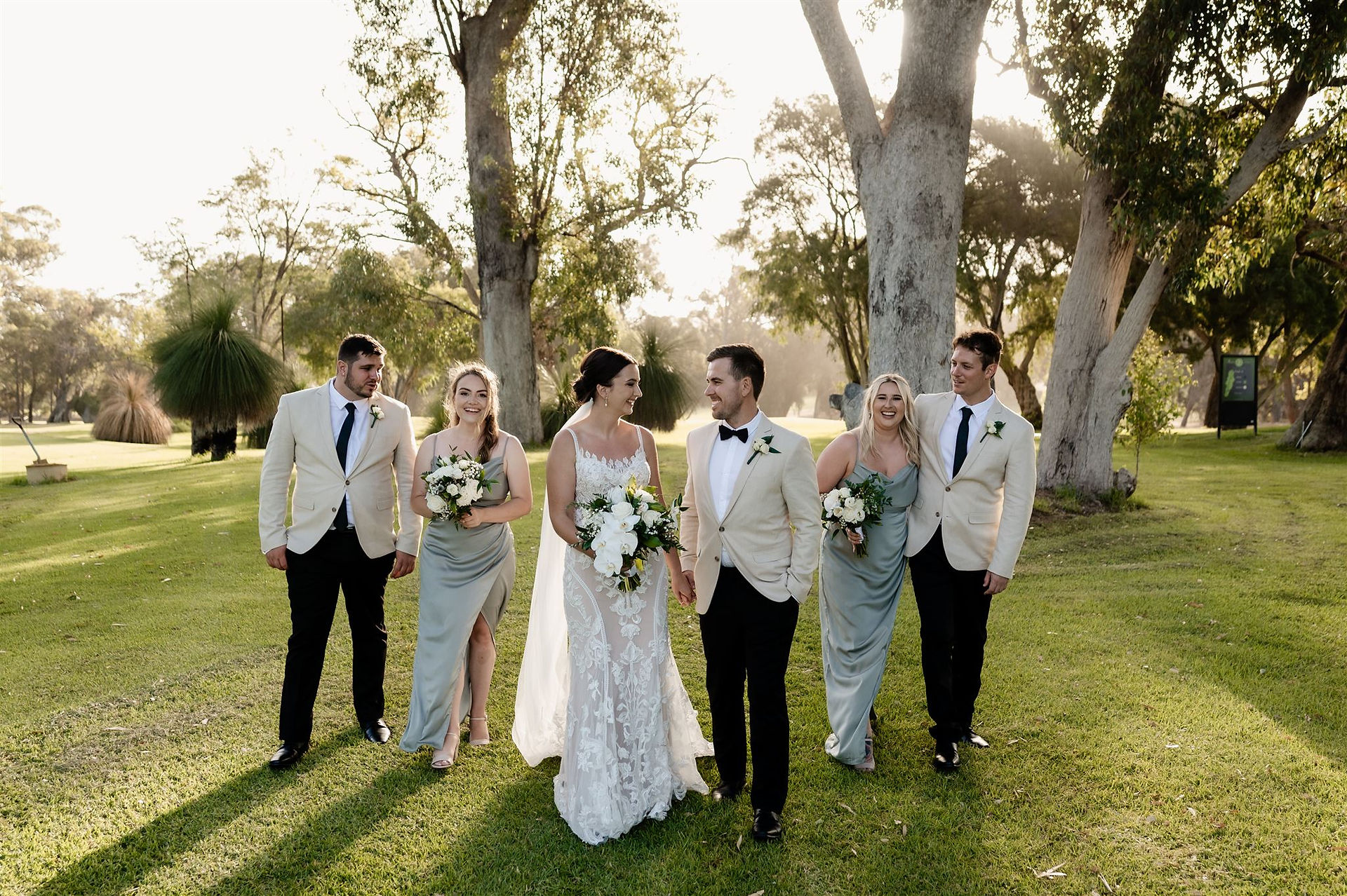 golf course wedding photos