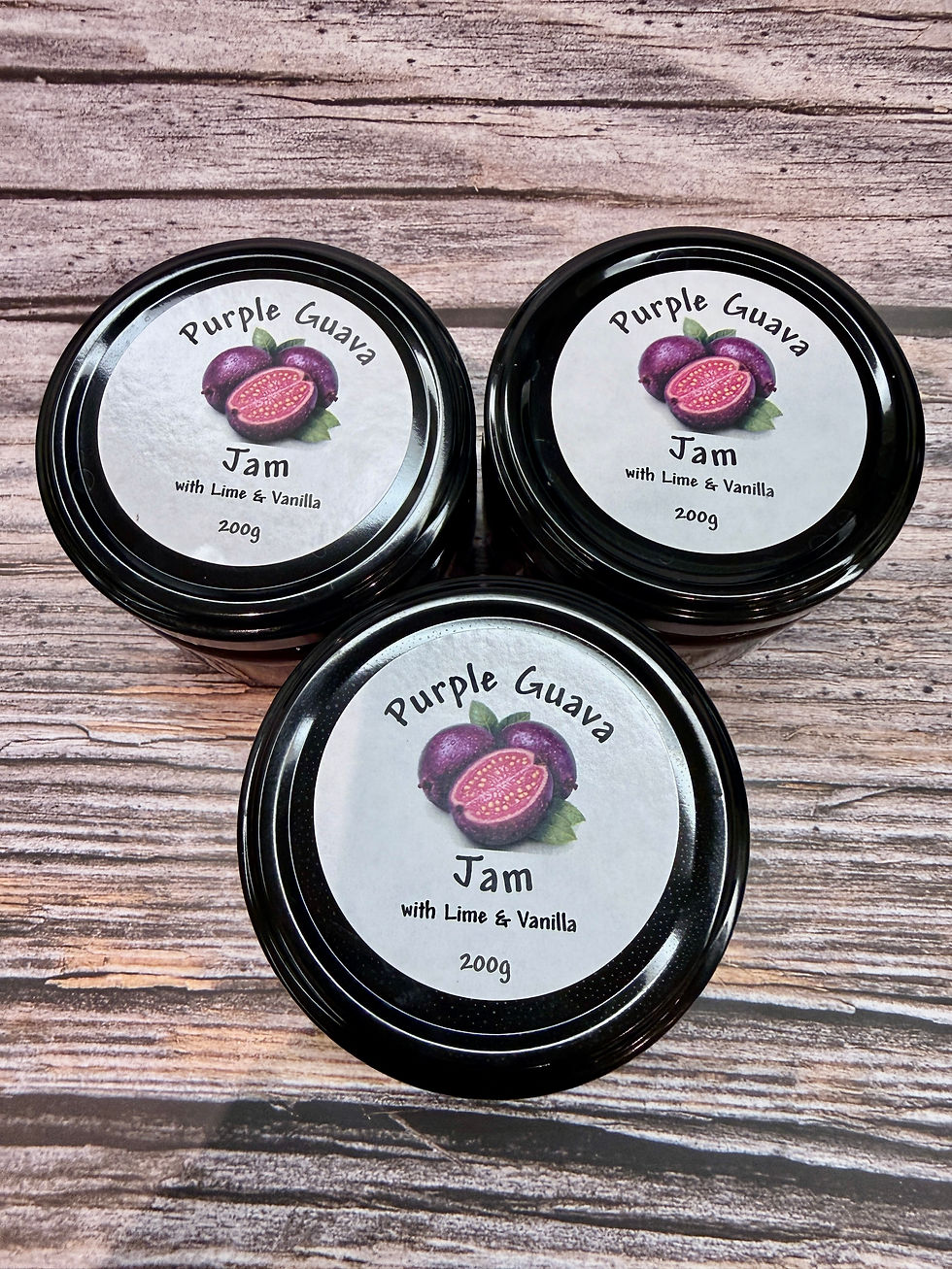 Thumbnail: Purple Guava Jam with Lime & Vanilla - Handmade Tropical Fruit Preserve