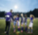Girls Soccer Team in Practice