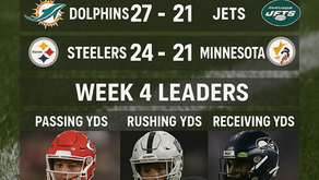 🏈 Bills siguen invictos y Raiders sorprenden con ataque terrestre en la Semana 4 de la NFL