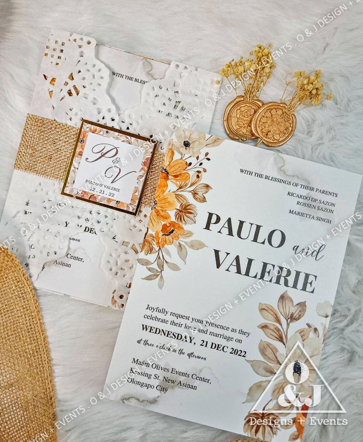 Doily Wrap Invite