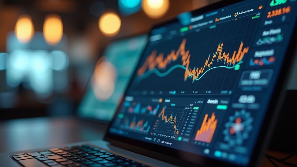 Close-up view of digital restaurant management dashboard
