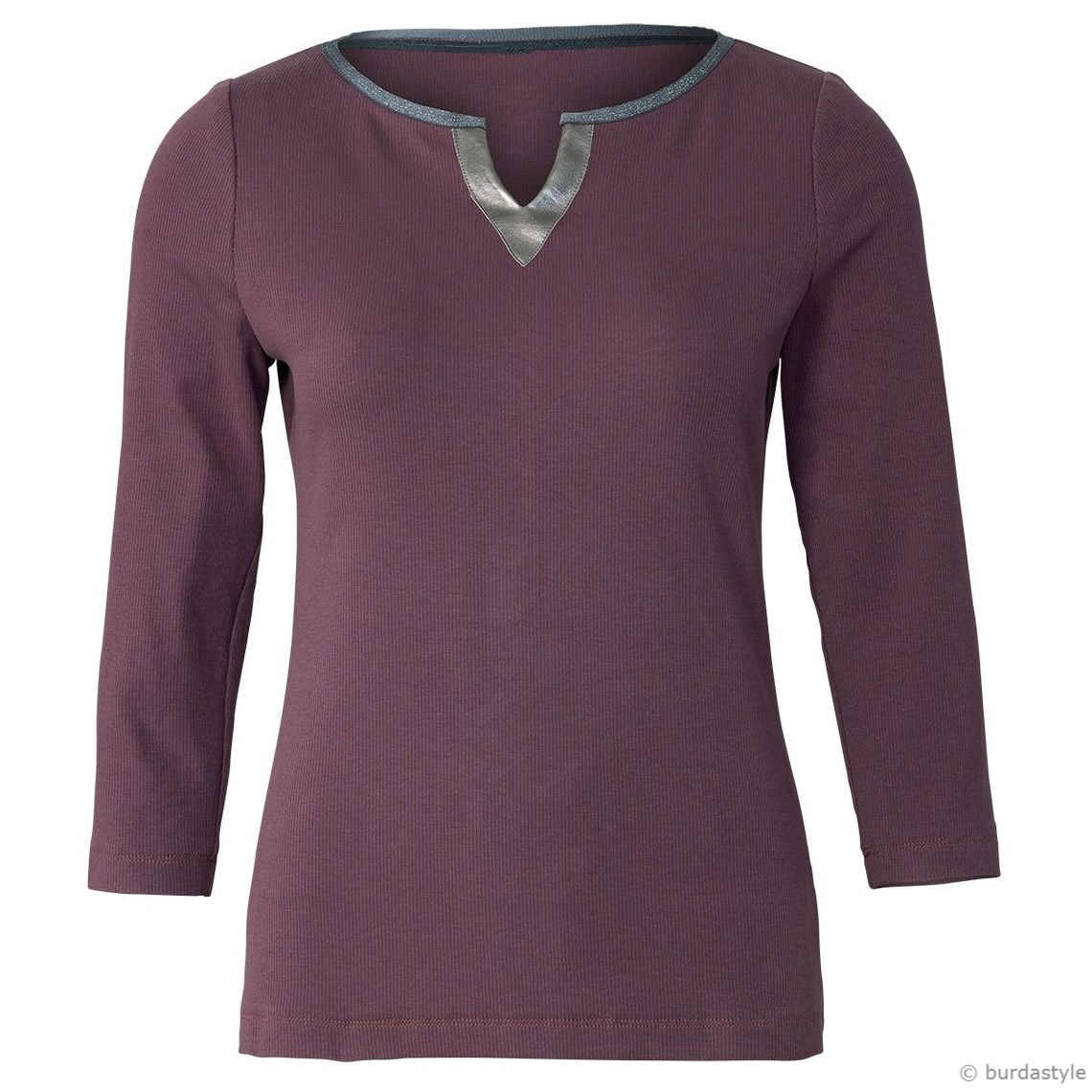 Shirt 3/4-Arm V-Blende