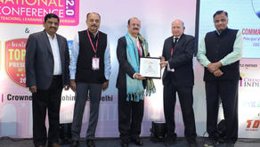 Commander VK Banga Principal The Mann School has been awarded as Eduleader of the year 2020 