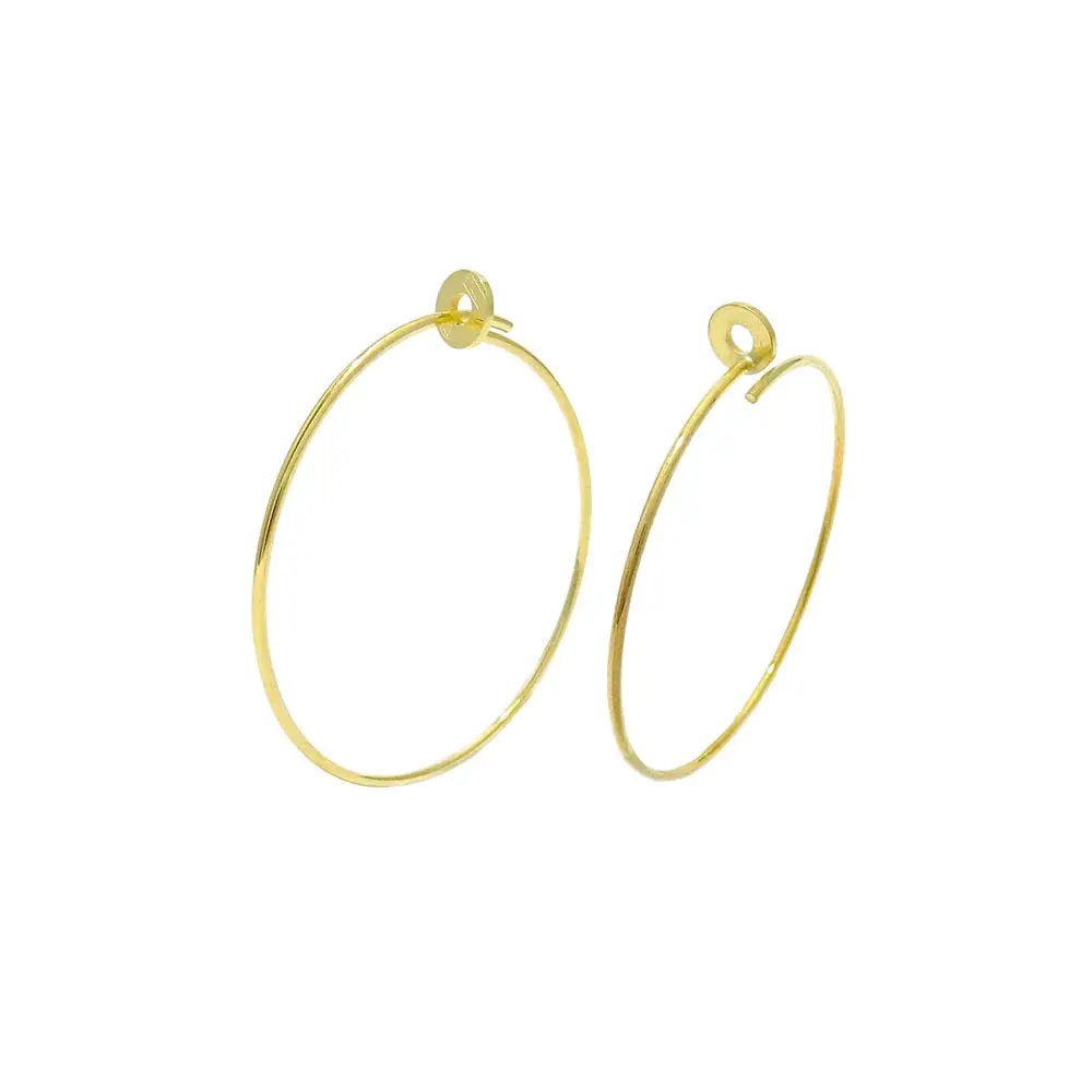 Orecchino Cerchio Argento 925 Placcato Oro