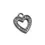 Miniatura: Pendente Cuore Con zirconi Argento 925 12x10mm