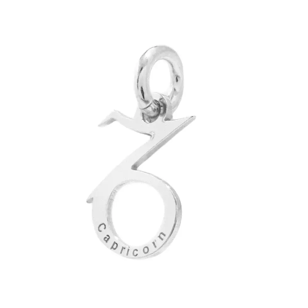Charms Segno Zodiacale Capricorno Argento 925 14mm