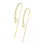 Miniatura: Monachella Curve Strass Con Coppetta Argento 925  23x2mm