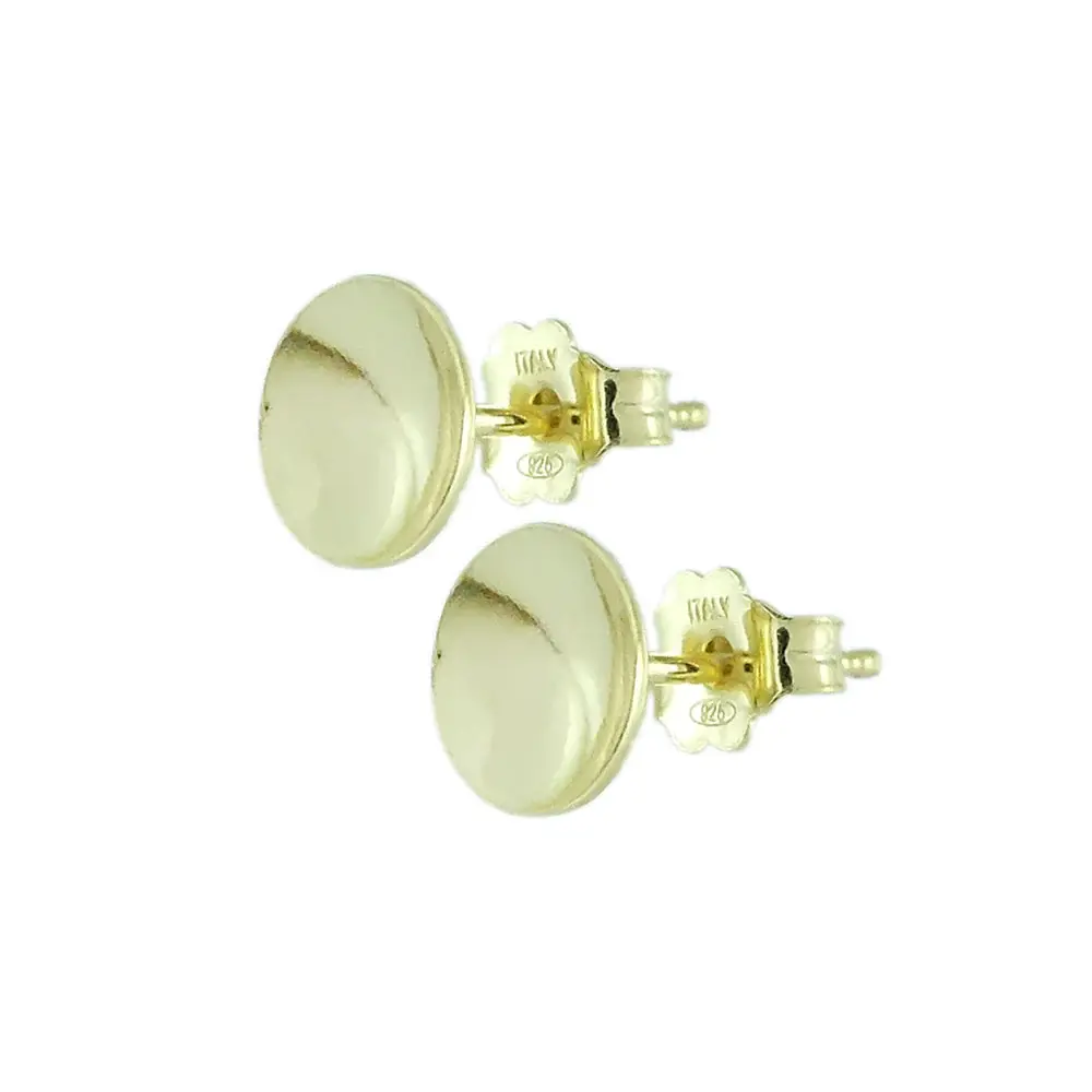 Orecchino Perno Con Coppetta Argento 925 6mm