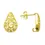 Miniatura: Orecchino Goccia Intarsiato Argento 925 14x9mm