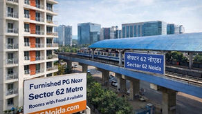PG Near Sector 62 Noida Metro Station hoarding