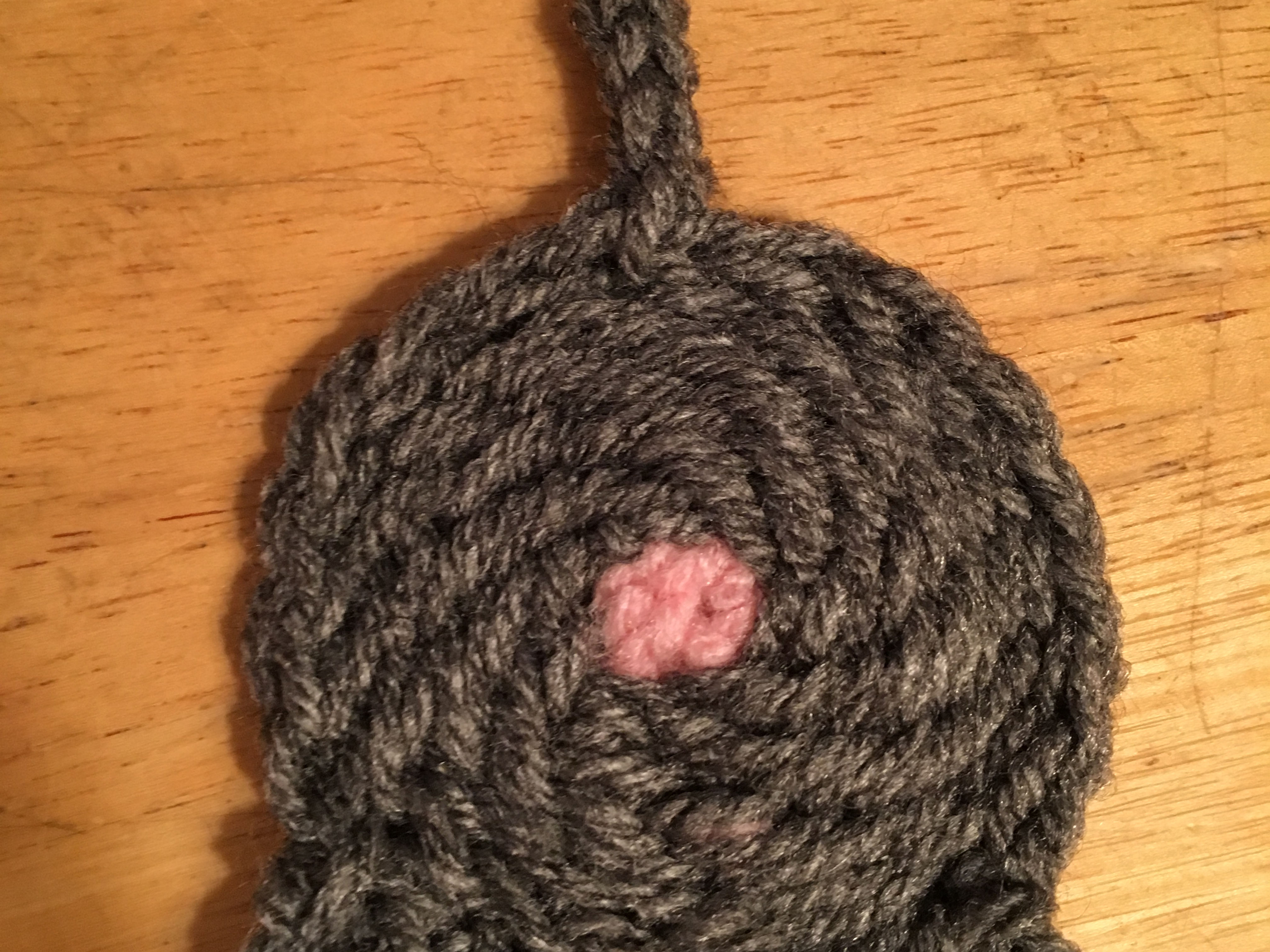 Gray Cat Butt Coaster