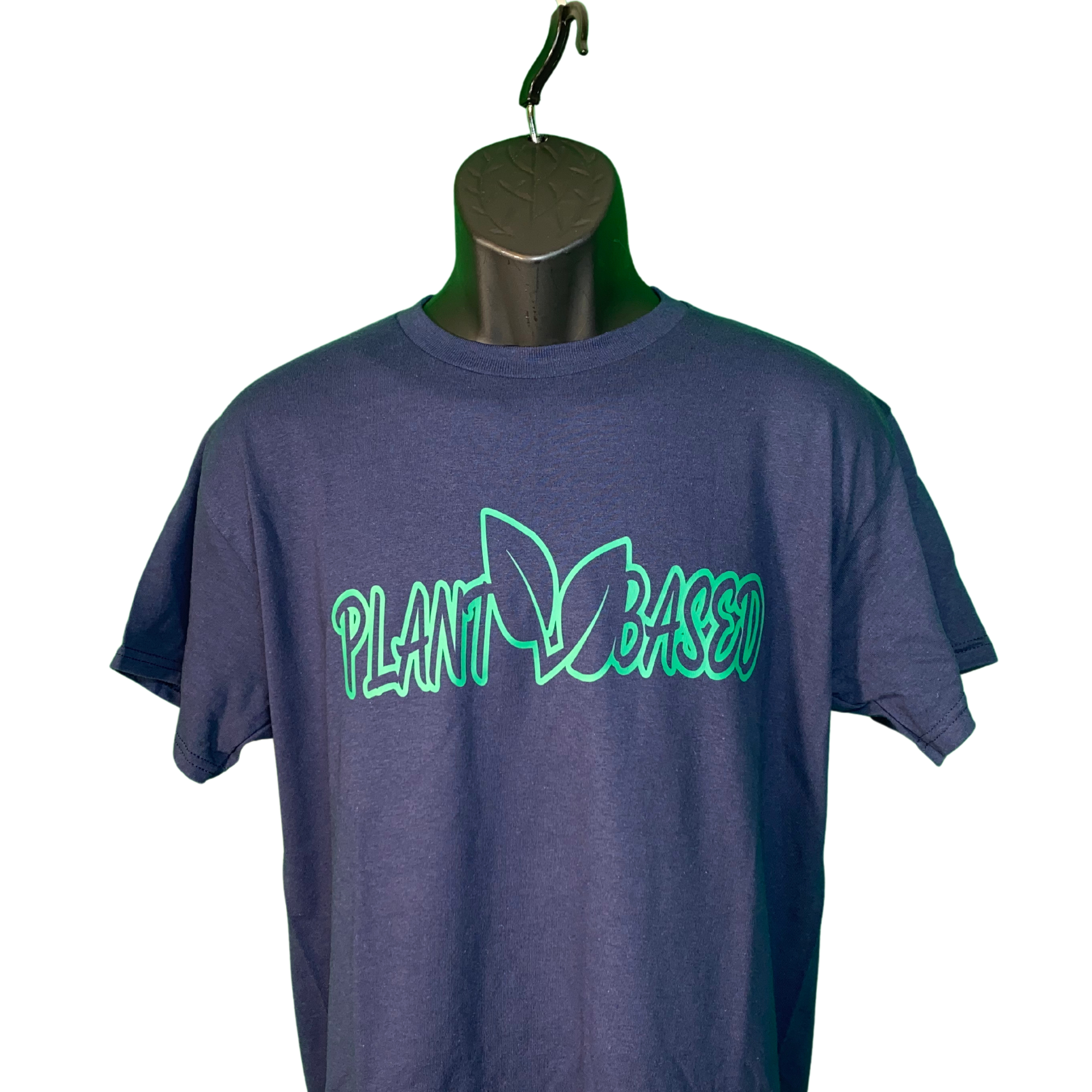Plant Based & Proud Premium Navy Tee
