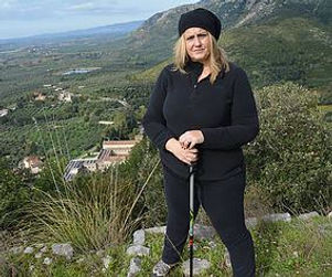 Sonia Testa sul monte Carbolino