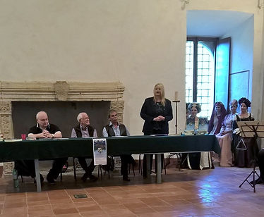 Sonia Testa sala cardinale castello caetani sermoneta evento