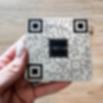 ForevQR Stainless Steel QR Code Tile for Headstone to link to custom memorial website for loved one metal qr code sticker