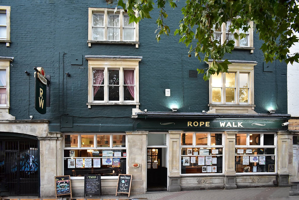 Front of The Rope Walk pub