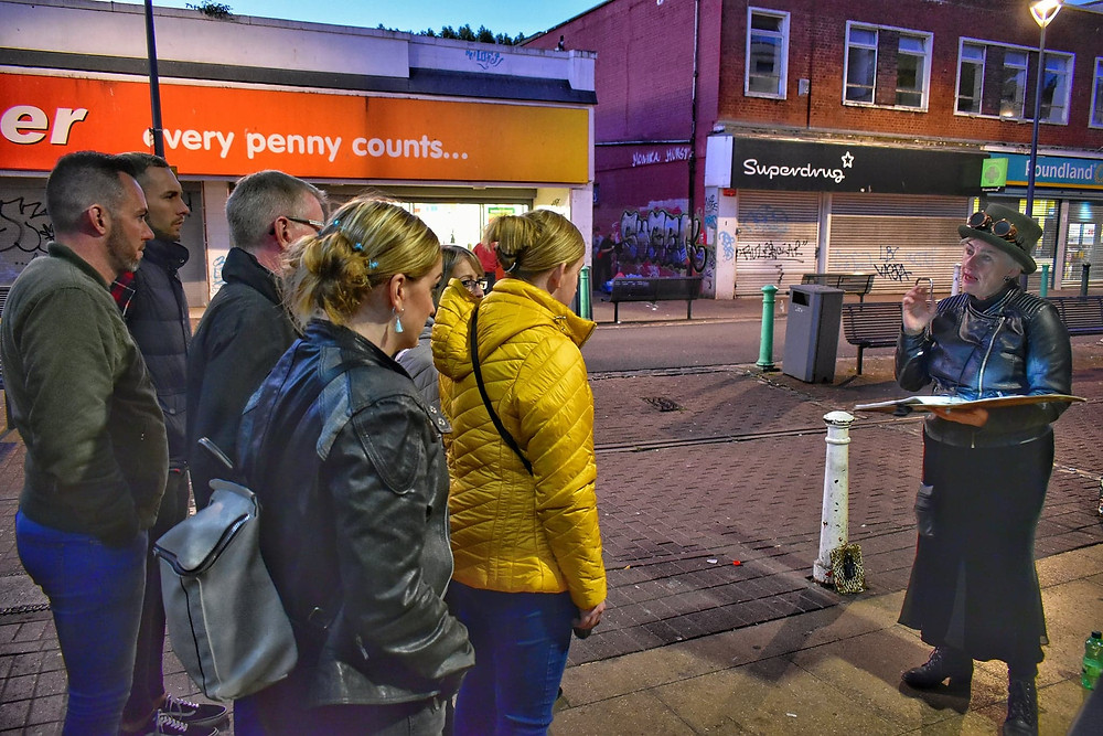 Sheila telling a story in Bedminster