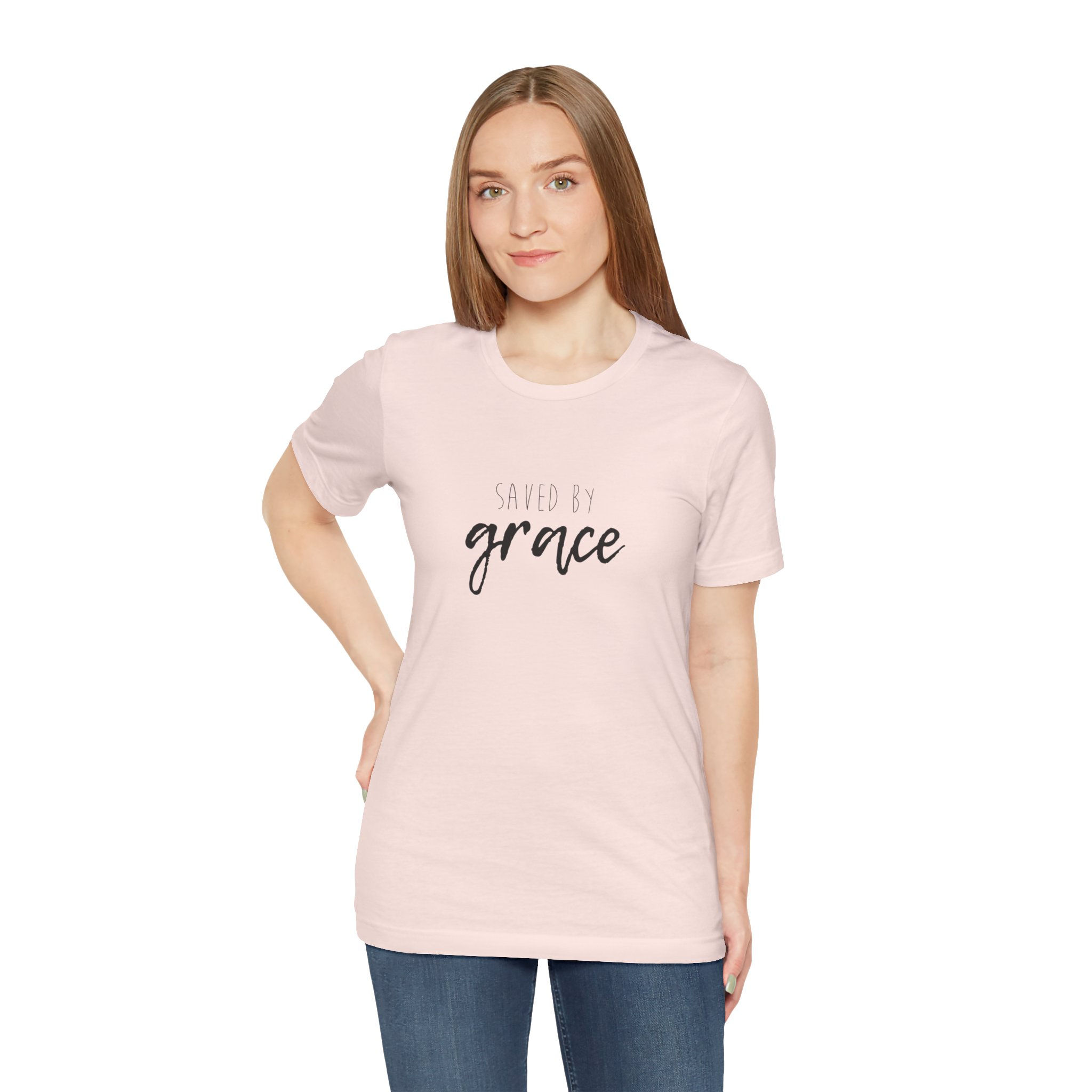 Saved by Grace Jersey Short Sleeve Tee