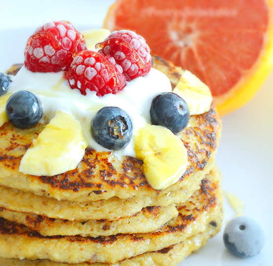 Hot cakes de avena
