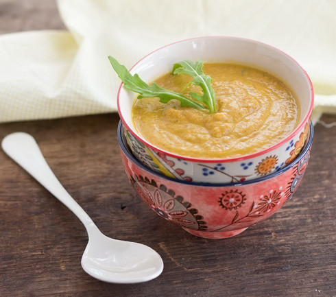 Crema de verduras y pollo