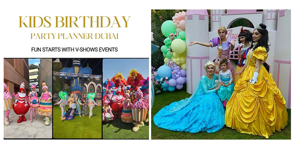 Planning a magical birthday for your child? Our Dubai-based kids party planners handle themes, venues, entertainment, RSVPs & more—stress-free, budget-friendly, and unforgettable.