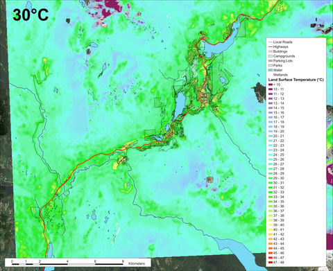 Heatmap for the Resort Municipality of Whistler