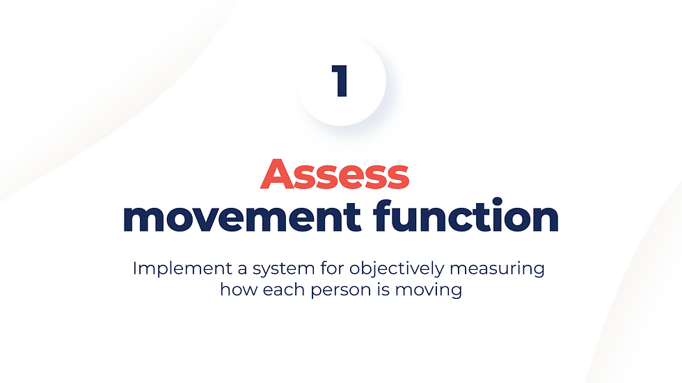 assess movement function