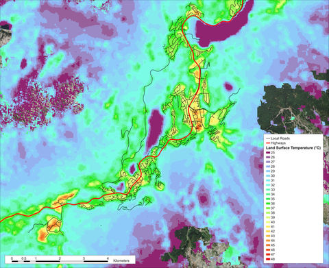 Heatmap for the Resort Municipality of Whistler