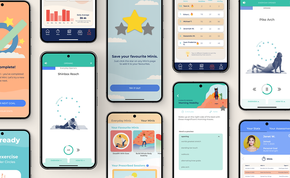 movr app page screens