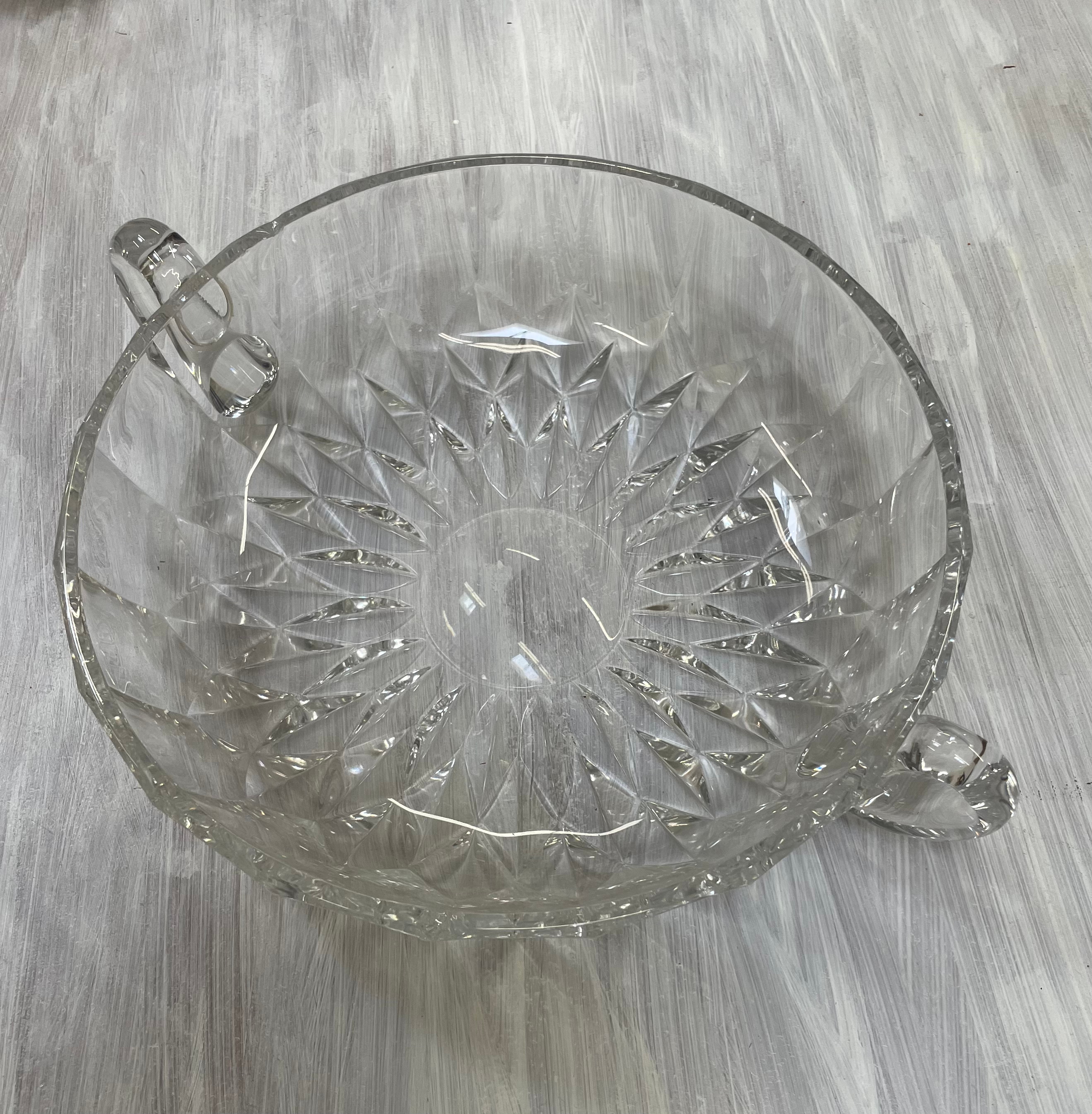 Coupe à fruits en cristal 