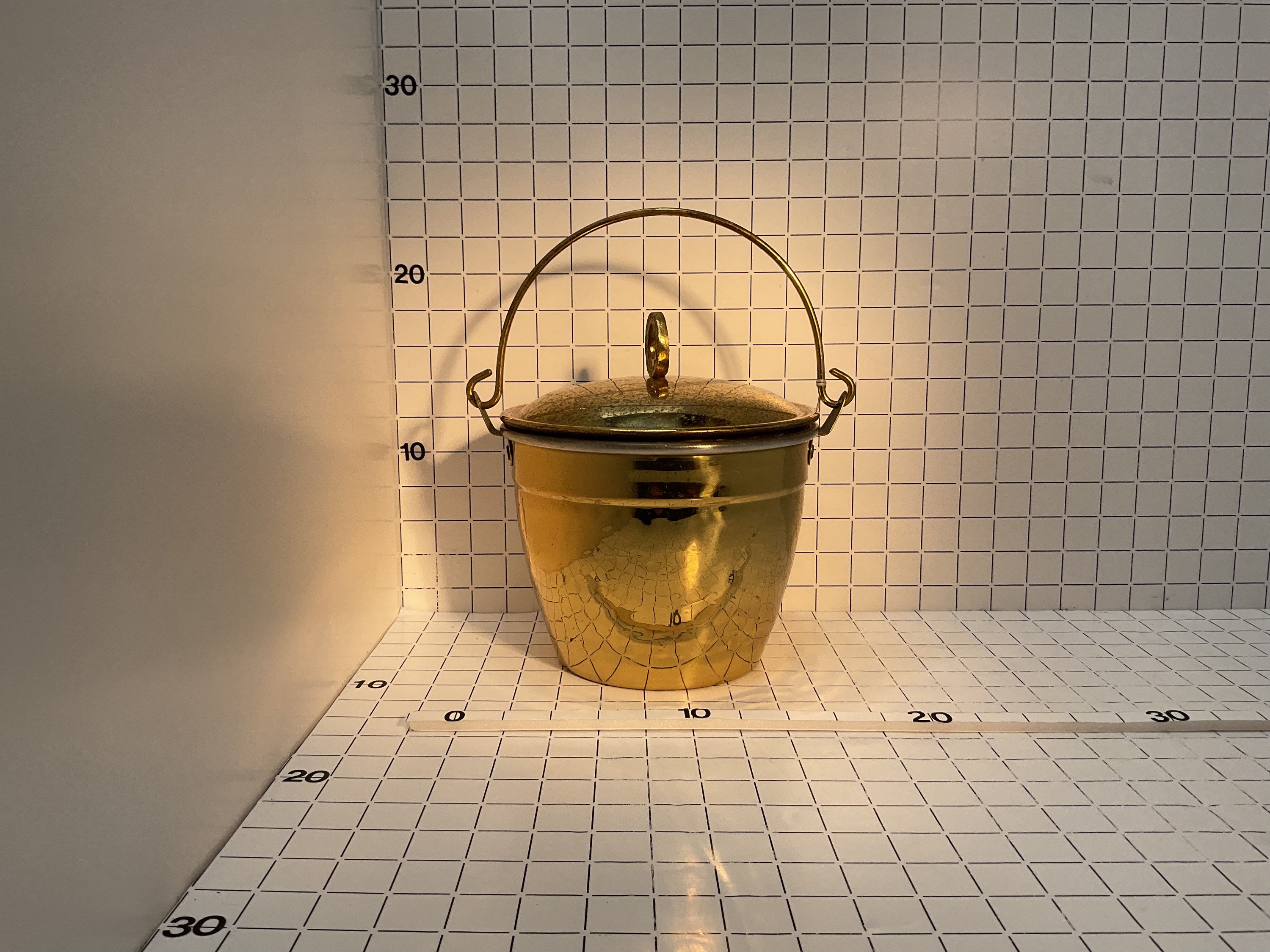 Sceau à glaçons doré 