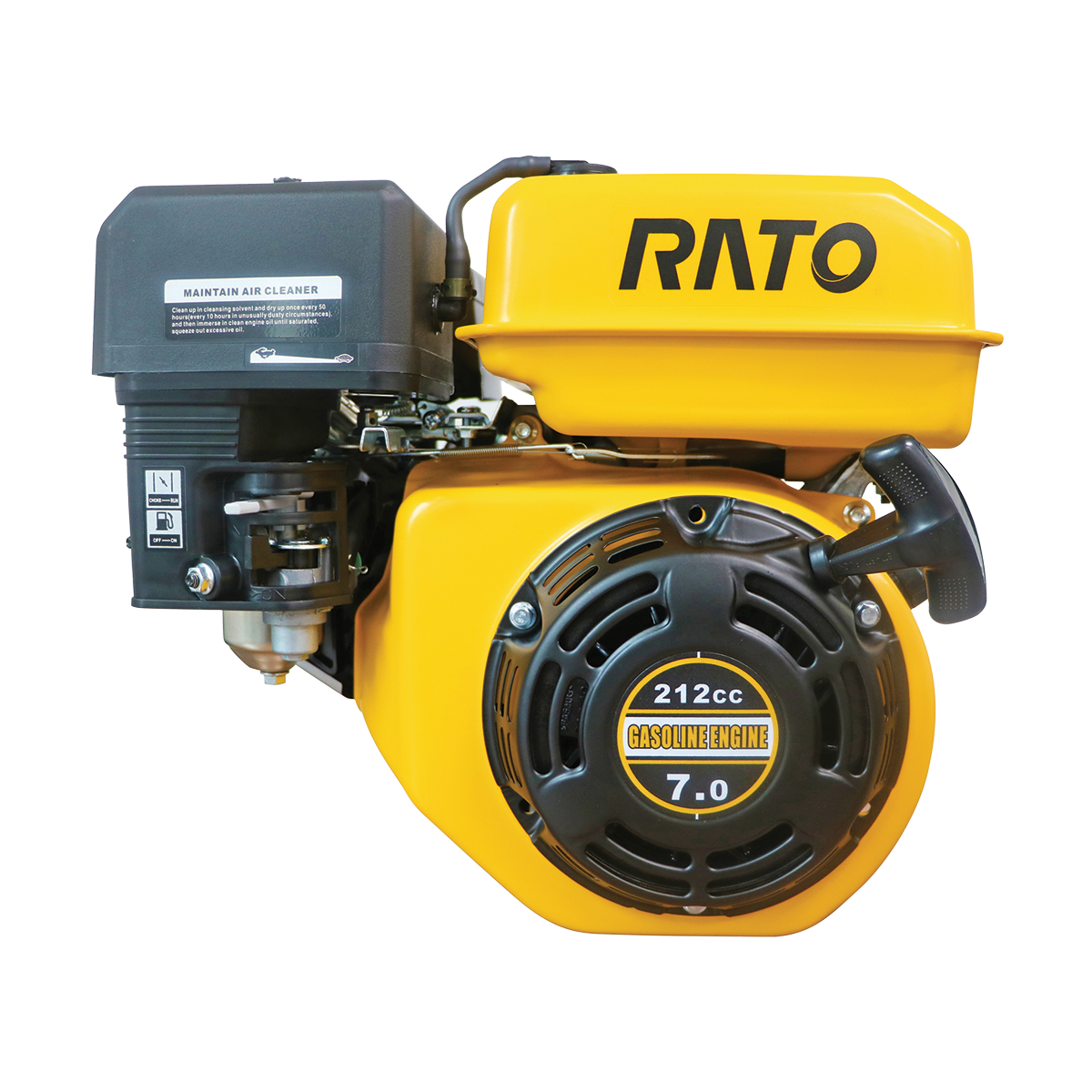 R210-19 – RATO 7hp Engine – 19mm Keyed Horizontal Crankshaft