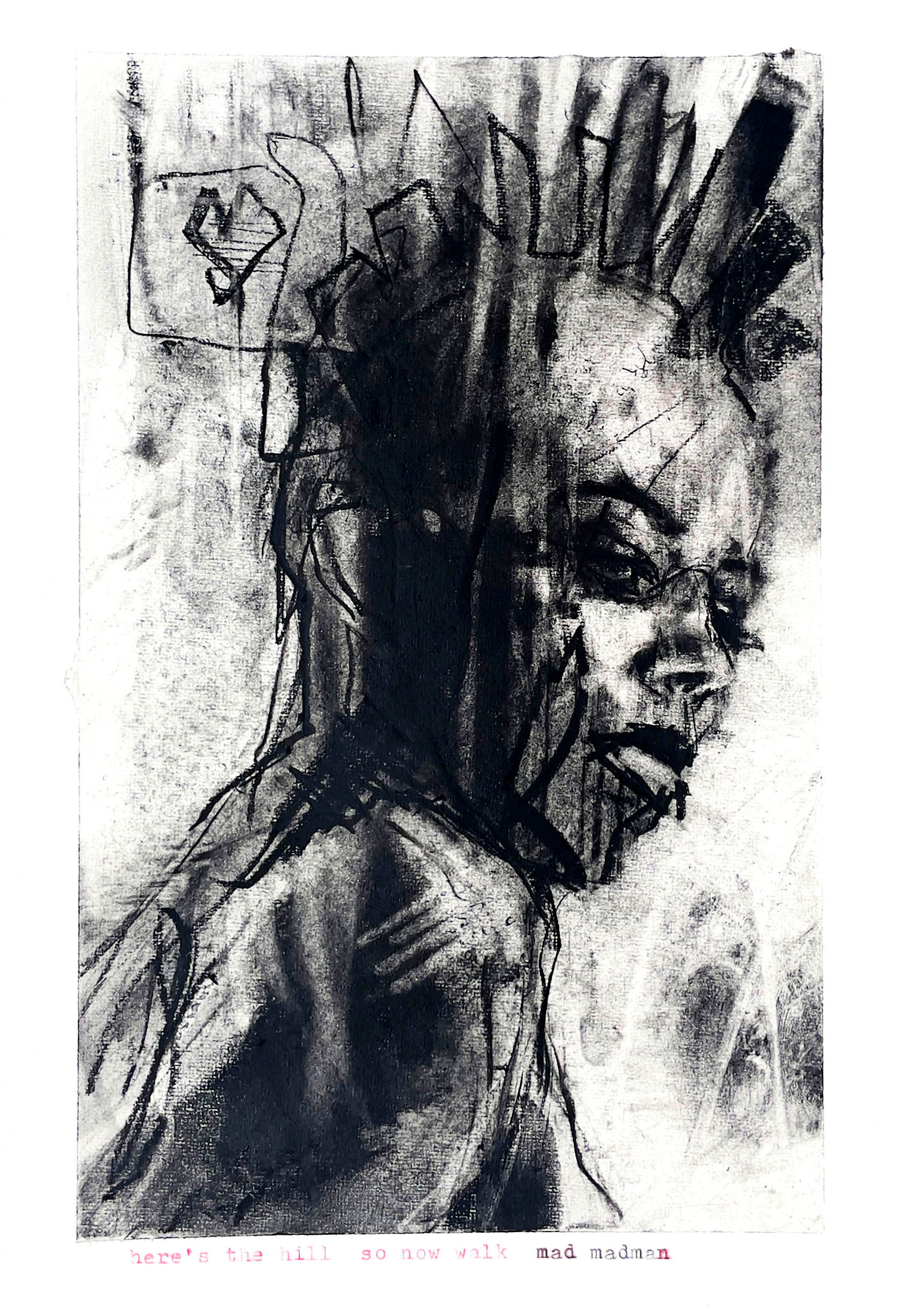 'Here's the hill so now walk mad madan' by Guy Denning