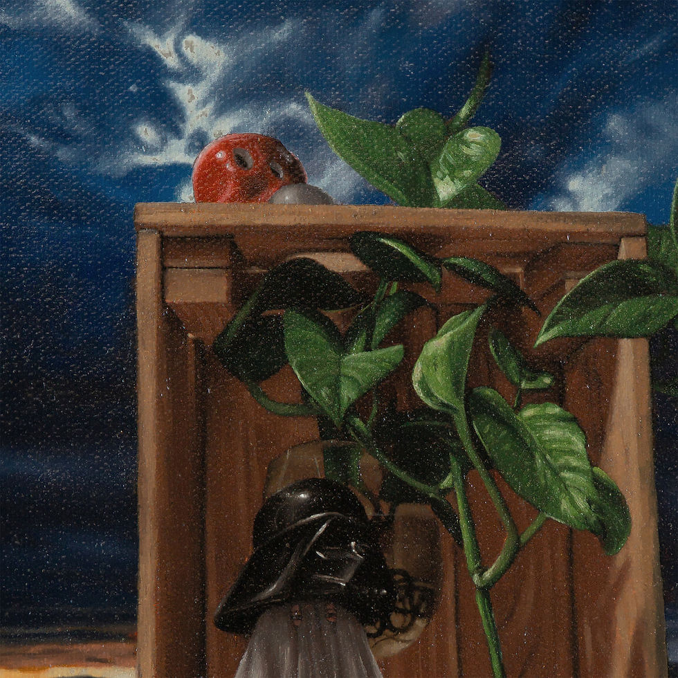 Thumbnail: Surrealist oil painting on canvas by Ronch
