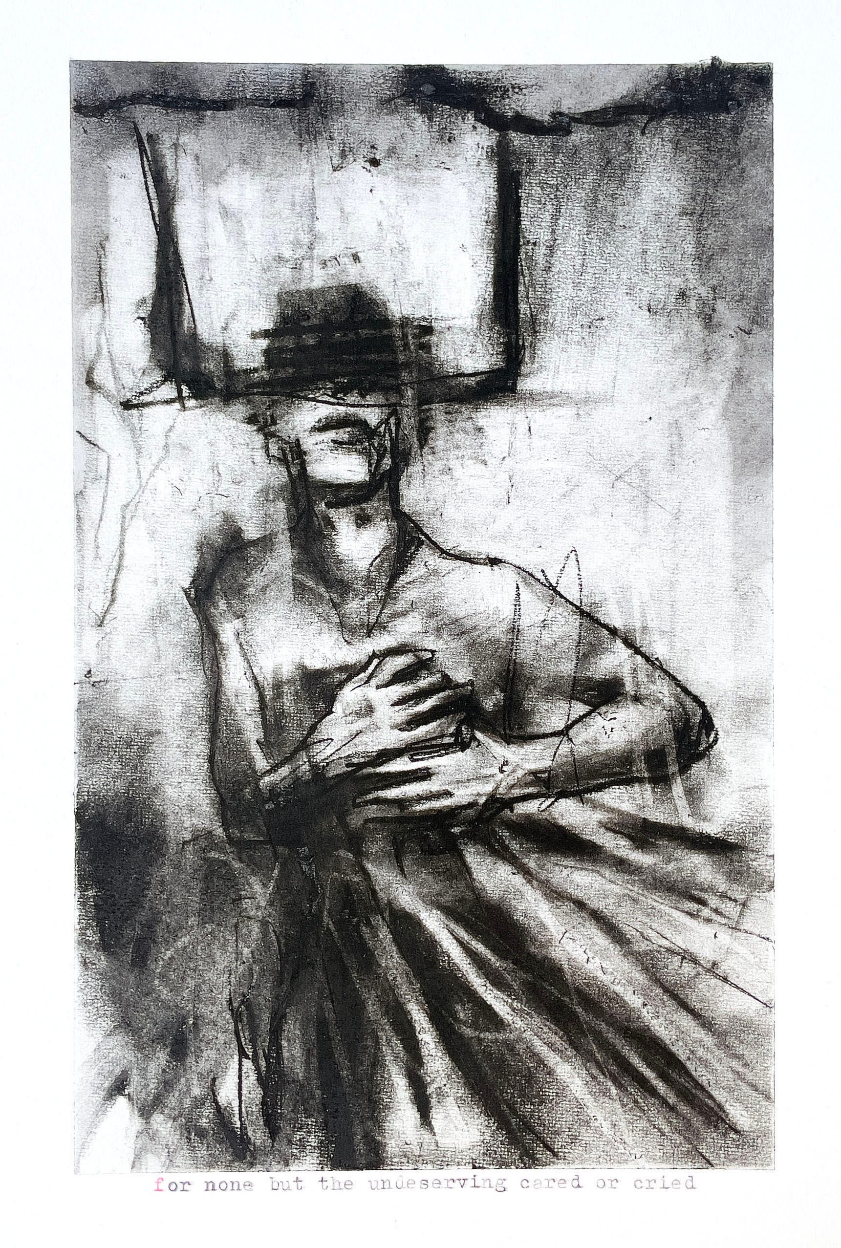 'For none but the undeserving cared or cried' by Guy Denning