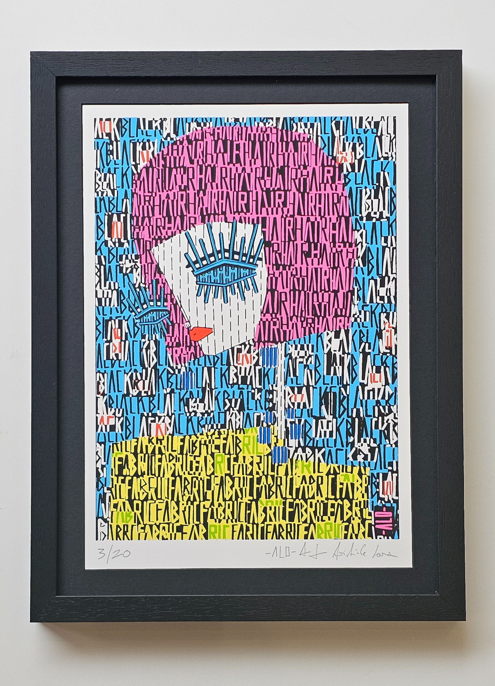 'Zoe' screenprint' by ALO