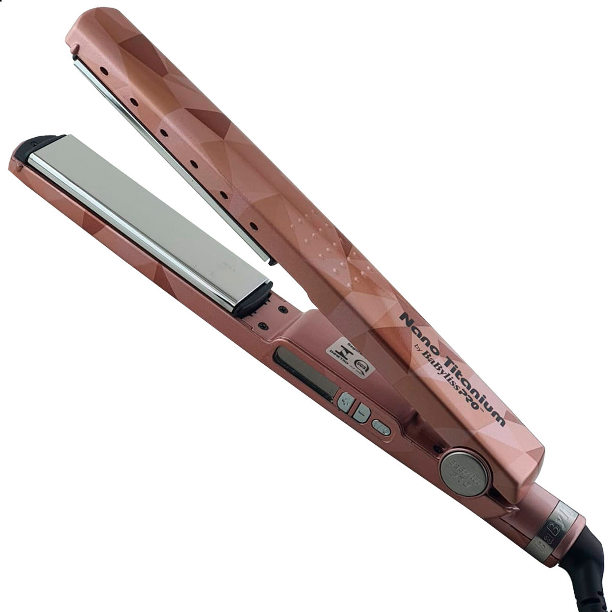 Prancha Nano Titanium 450Fº Vetro Rose Babyliss PRO