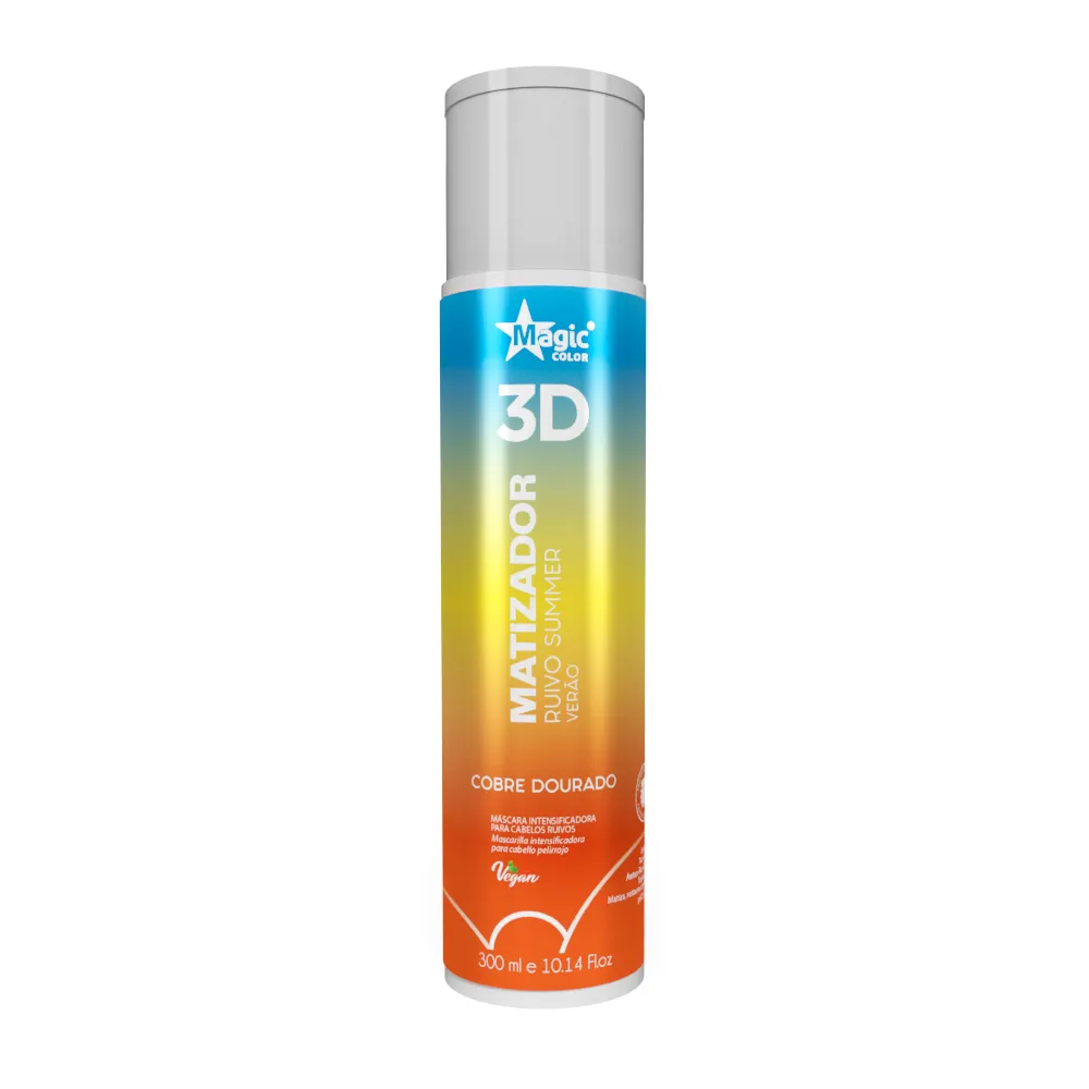 Matizador 3D Ruivo Summer Verão Efeito Cobre Dourado - 300ml