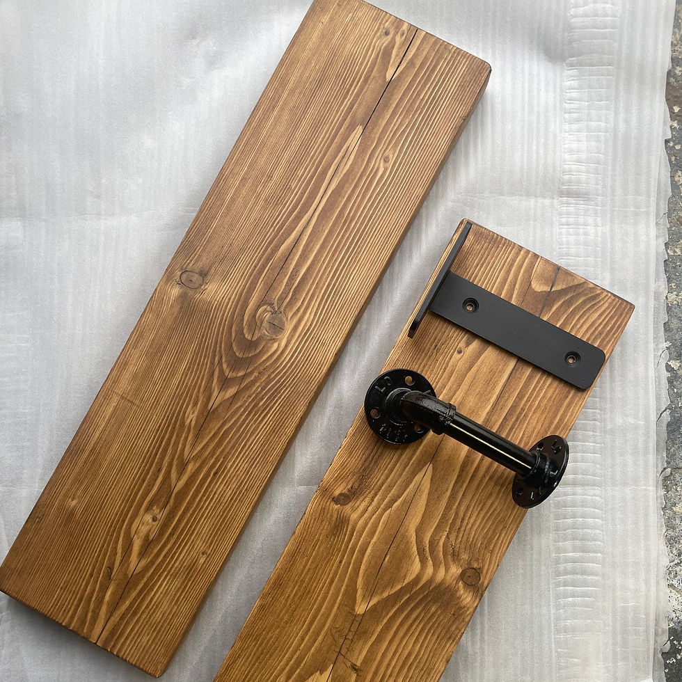 Thumbnail: Rustic Handcrafted Square Edge Shelf