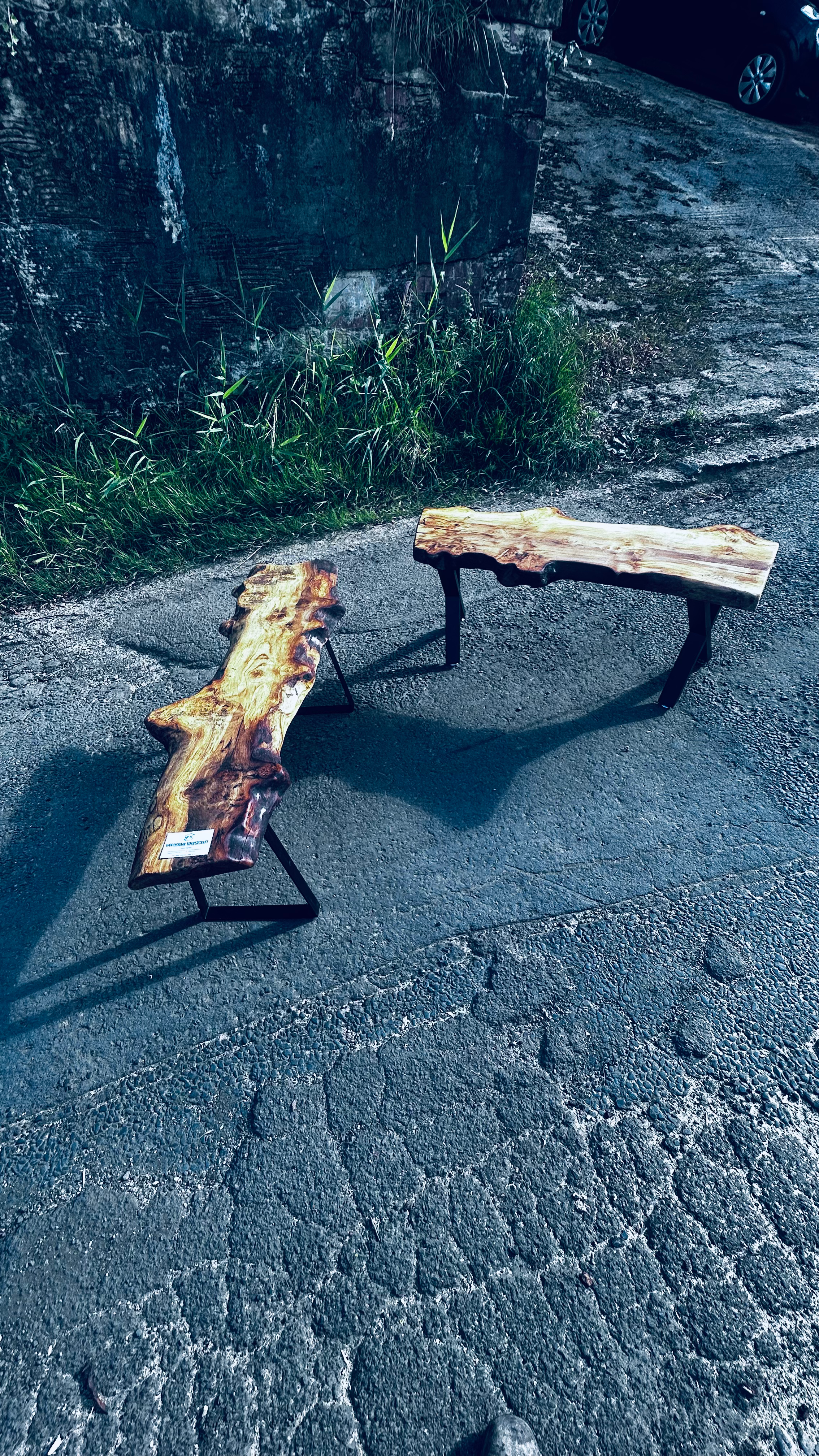 Solid Spalted Sycamore Live Edge Coffee Table