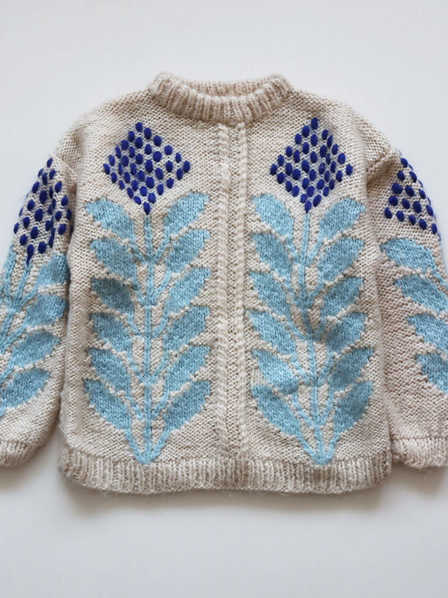 Thumbnail: Hand knitted plant sweater - pre-loved