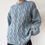 Thumbnail: Hand-knitted cable sweater - pre-loved