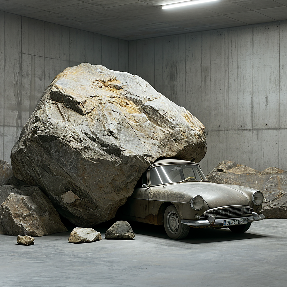 stone car