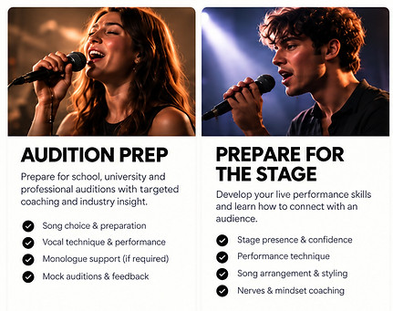 MWVS Vocal Performance Coaching