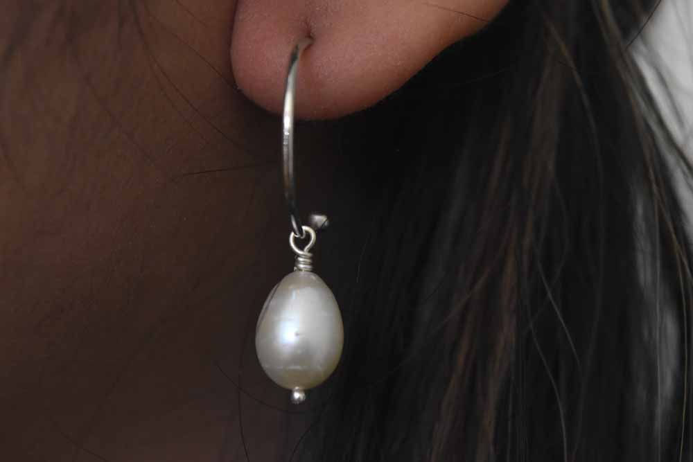 Pearl Earrings.925 Sterling Silver